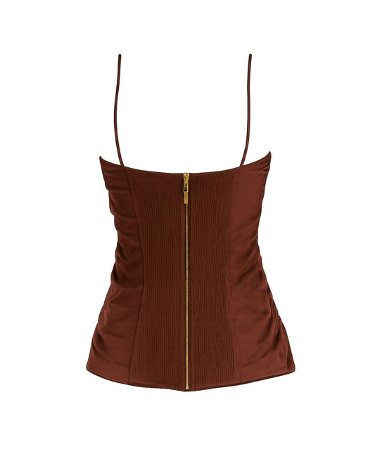 Blusa Marrom Cris Barros