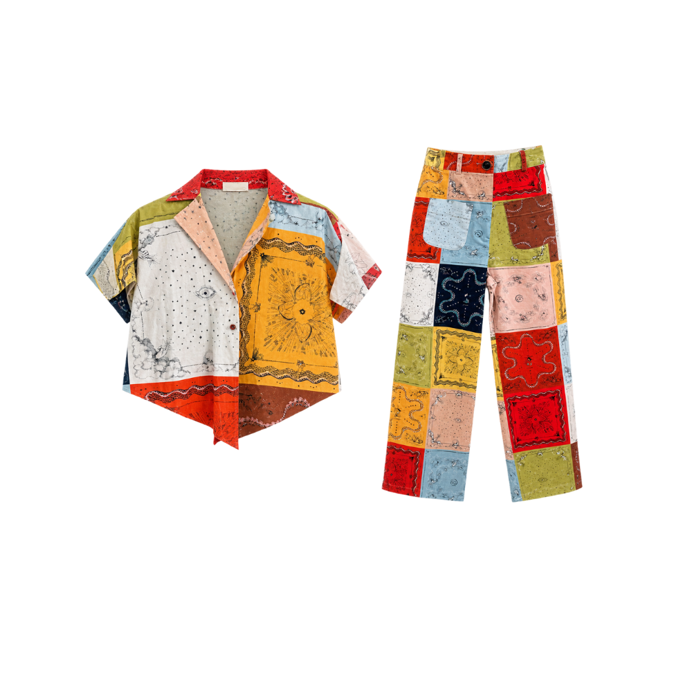 Conjunto Multicolorido Framed
