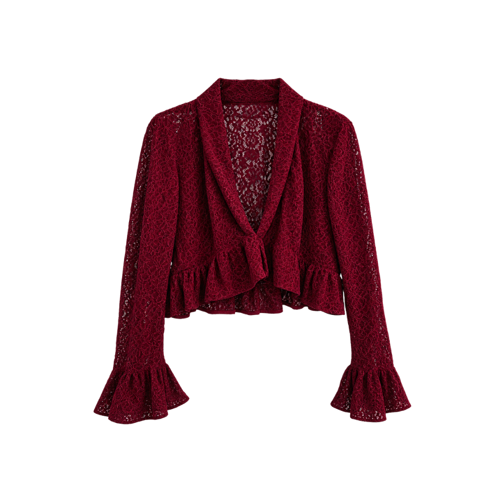 Bolero de Renda Paula Raia