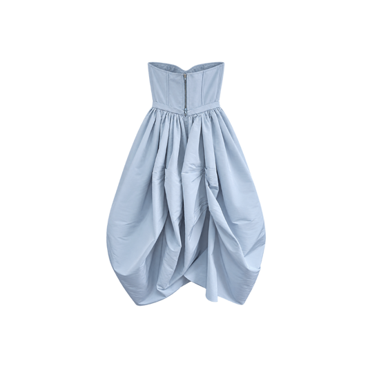Vestido Azul Claro Alexander Macqueen