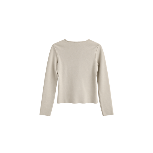 Blusa Malha Creme Courréges