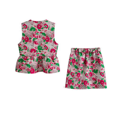 Conjunto Jacquard Floral Ganni