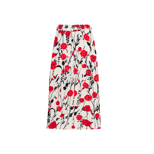 Saia Midi Floral Reinaldo Lourenço