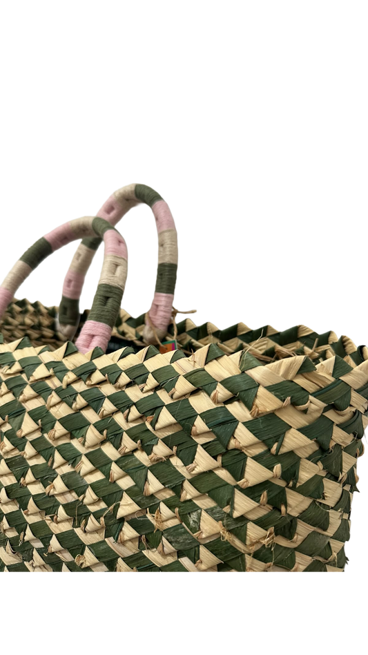 BOLSA PALHA DE MÃO NANNACAY