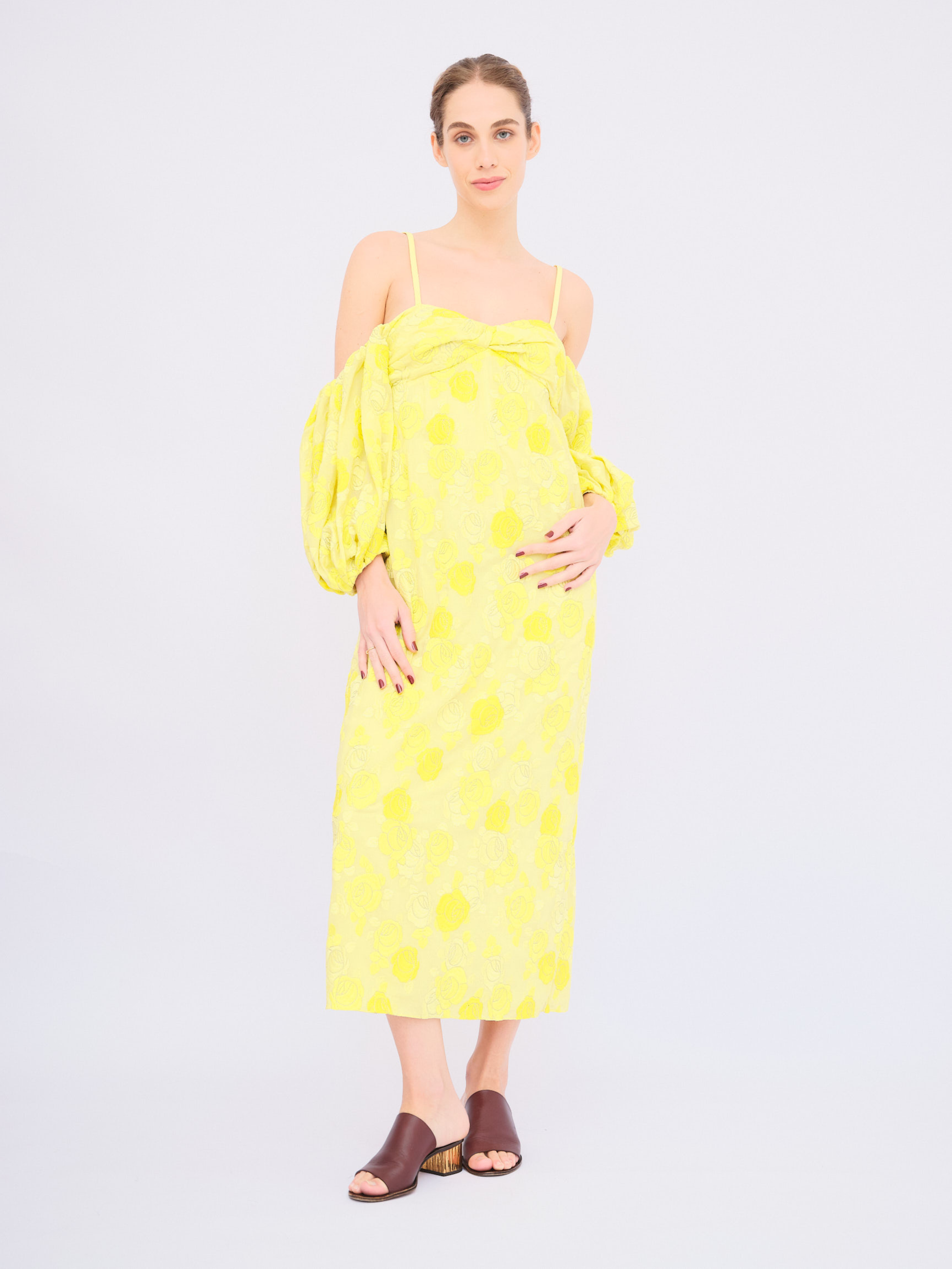 Vestido Amarelo Cris Barros