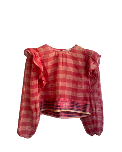 Blusa Quadriculada Ulla Johnson