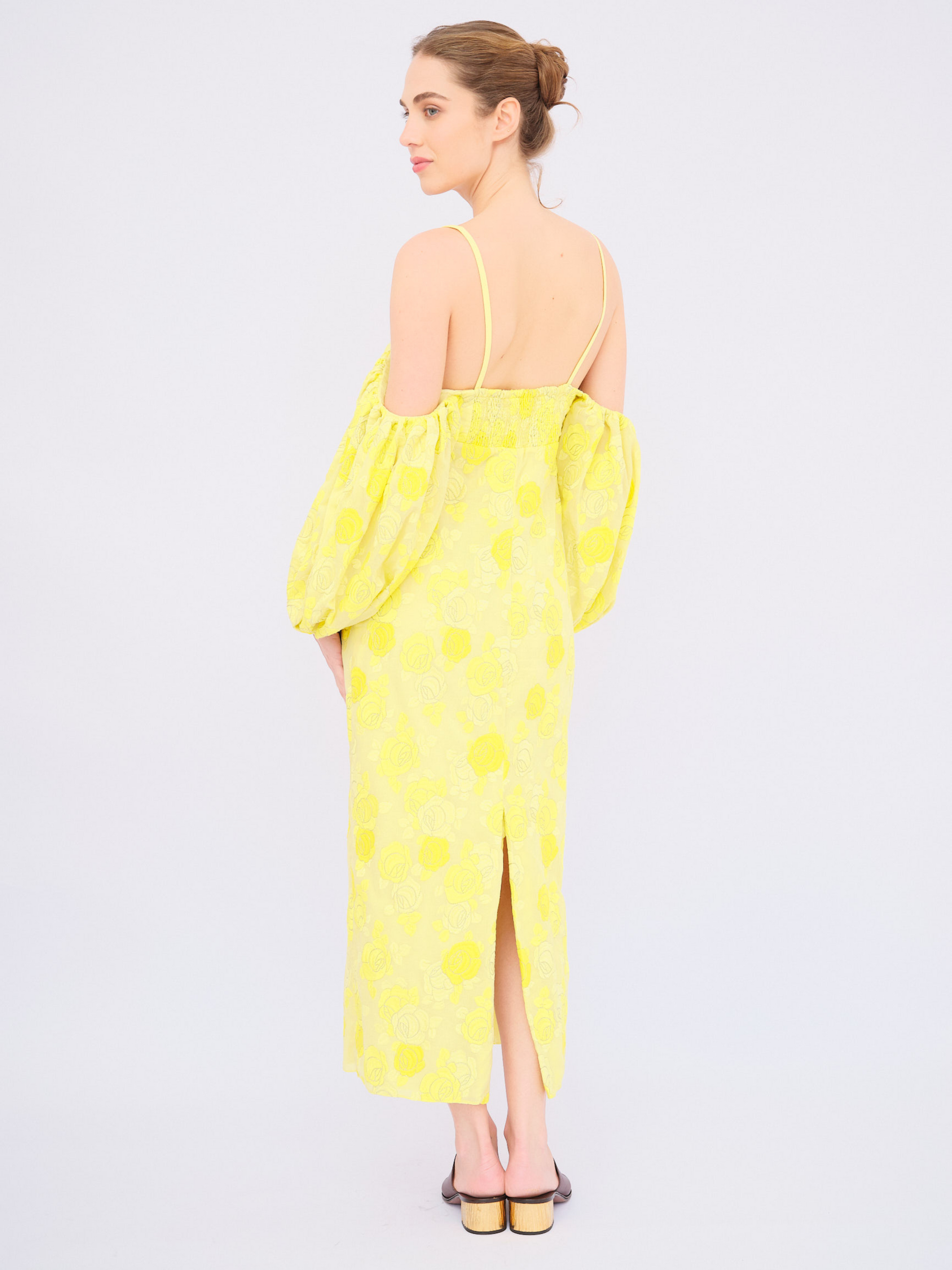 Vestido Amarelo Cris Barros