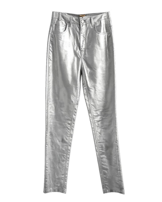 Calça Prateada Allmost Vintage