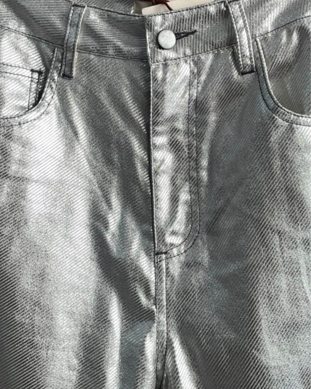 Calça Prateada Allmost Vintage