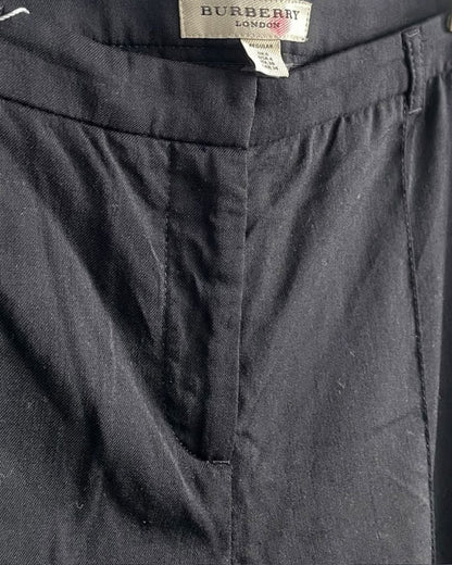 CALÇA FLARE PRETA BURBERRY