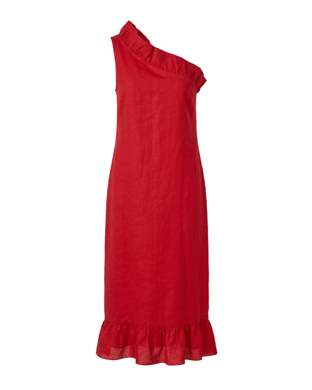 Vestido Ombro Único Vermelho Adriana Degreas