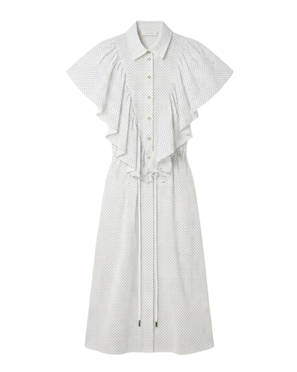 Vestido Poa Branco Paula Raia