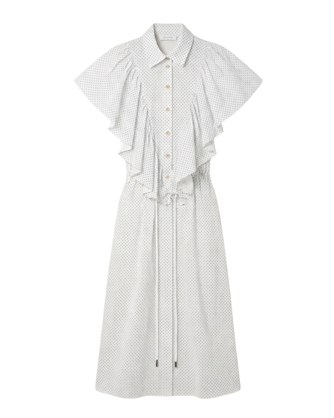 Vestido Poa Branco Paula Raia