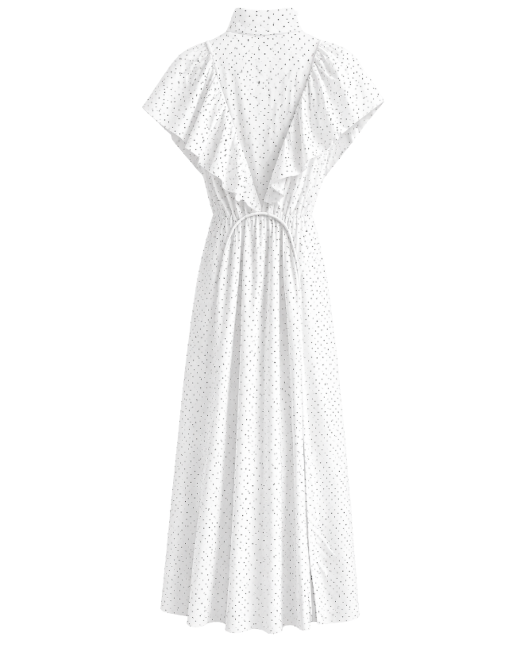 Vestido Poa Branco Paula Raia