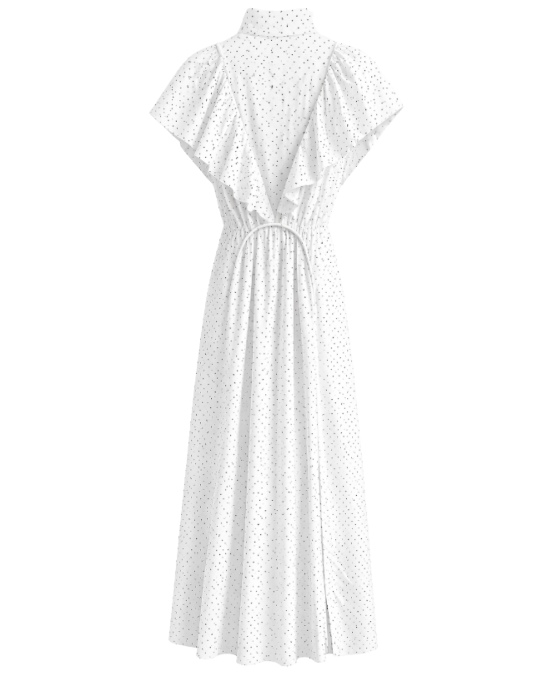 Vestido Poa Branco Paula Raia