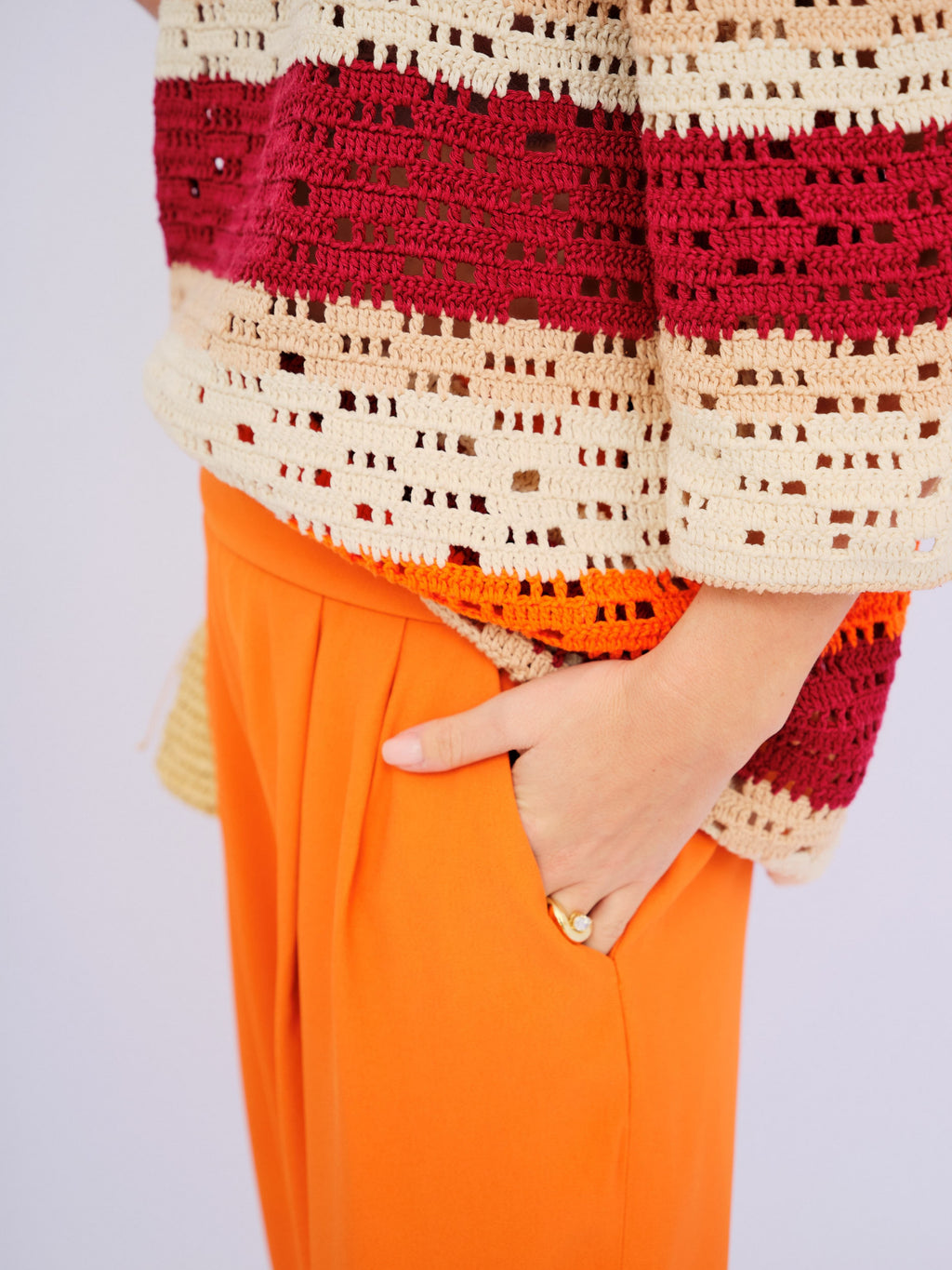 Calça Laranja Cris Barros