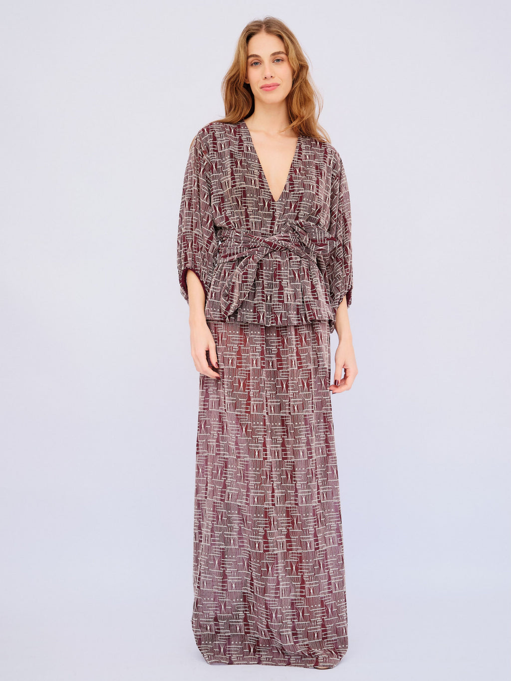 Vestido Vinho Paula Raia