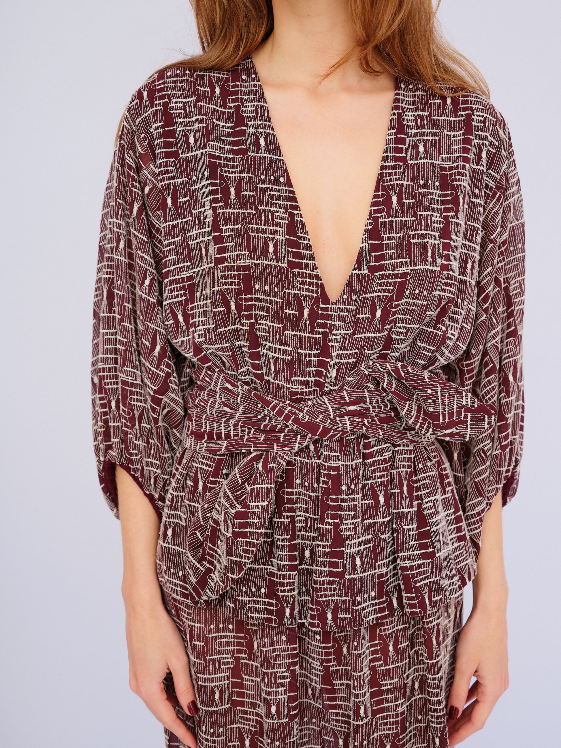 Vestido Vinho Paula Raia