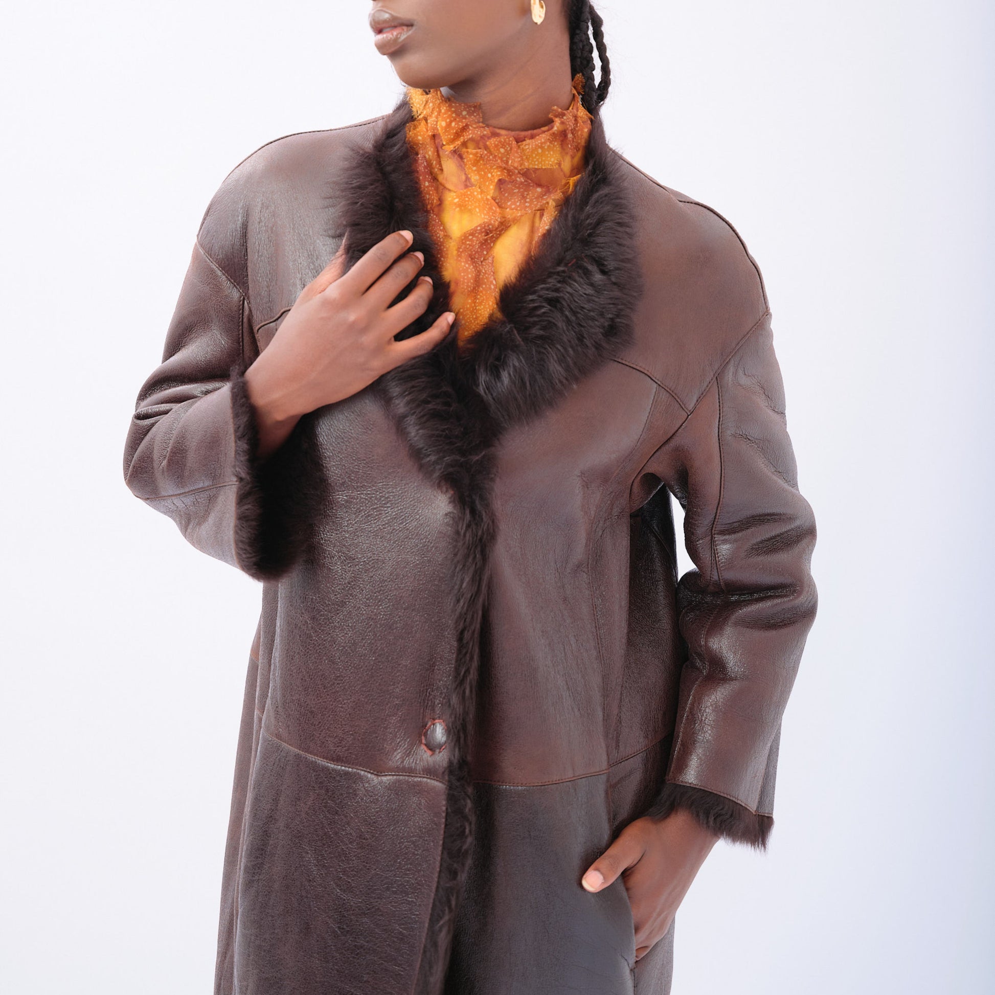 Casaco de Couro Prada