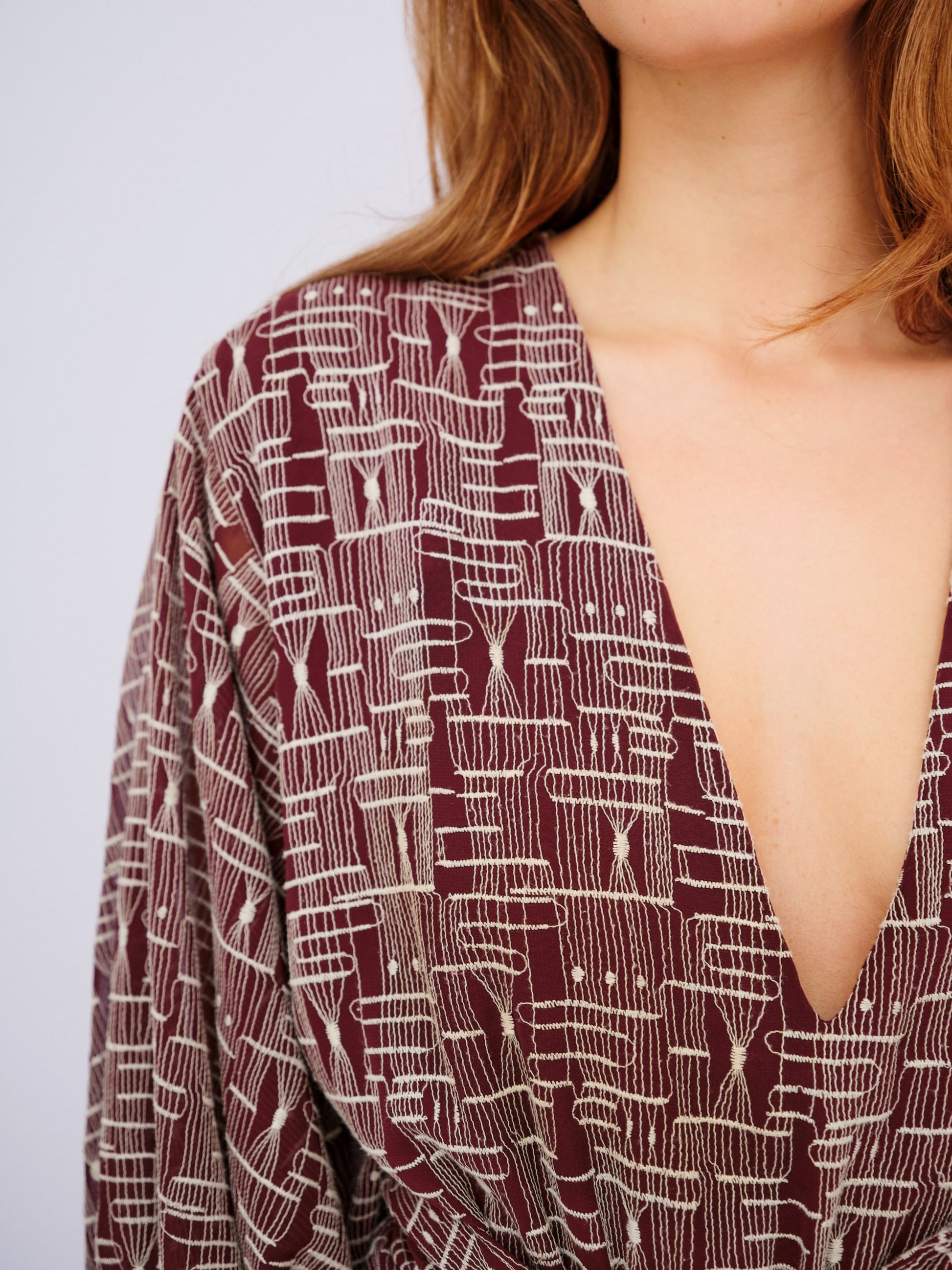 Vestido Vinho Paula Raia