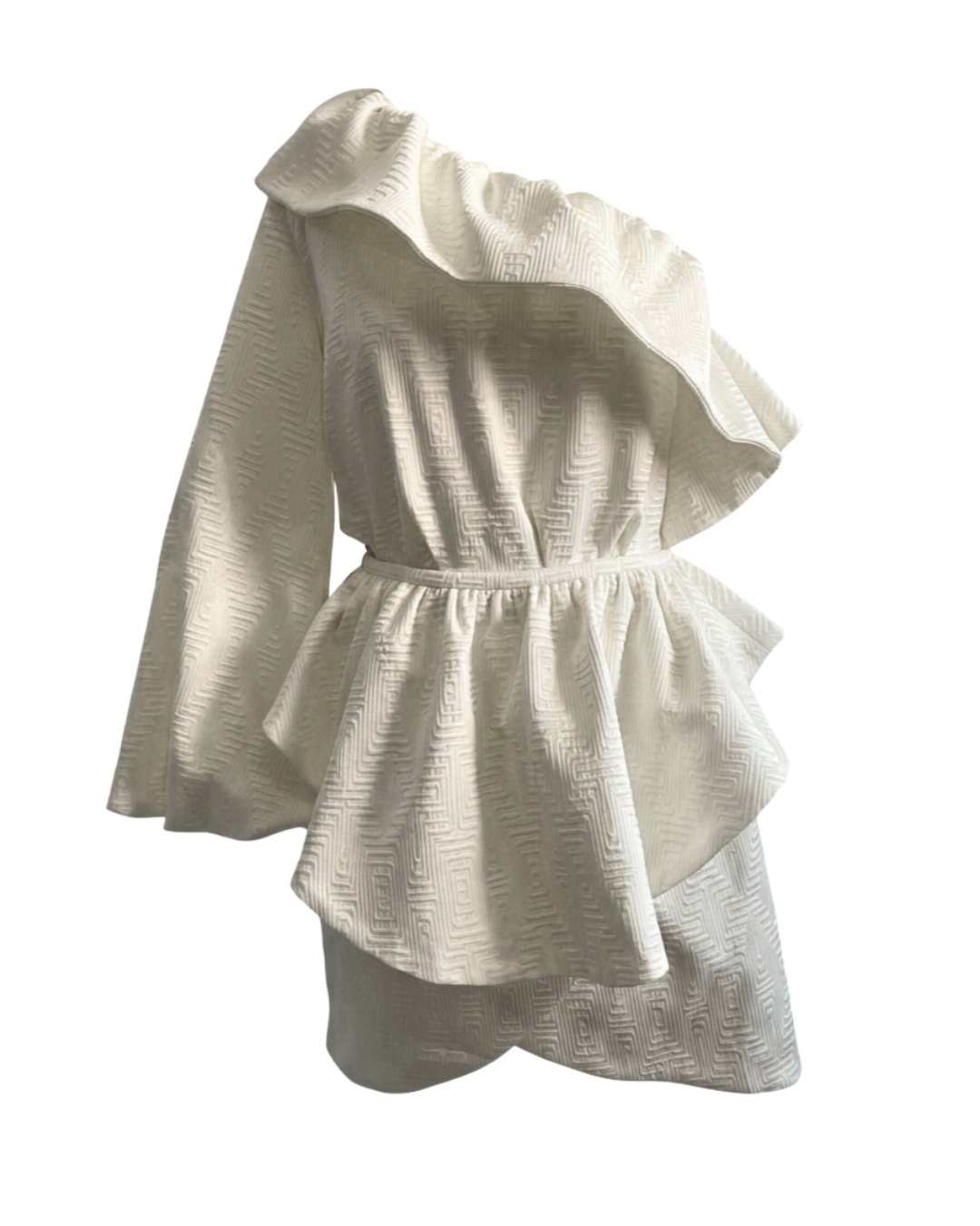 Vestido ombro único Paula Raia