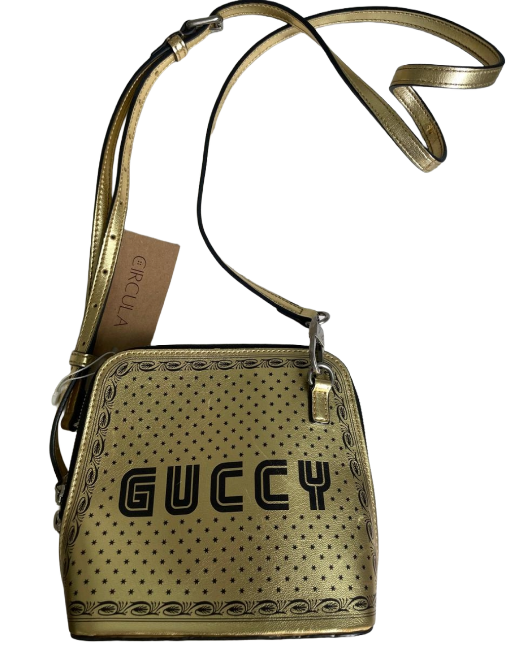 Bolsa Transversal Dourada Gucci