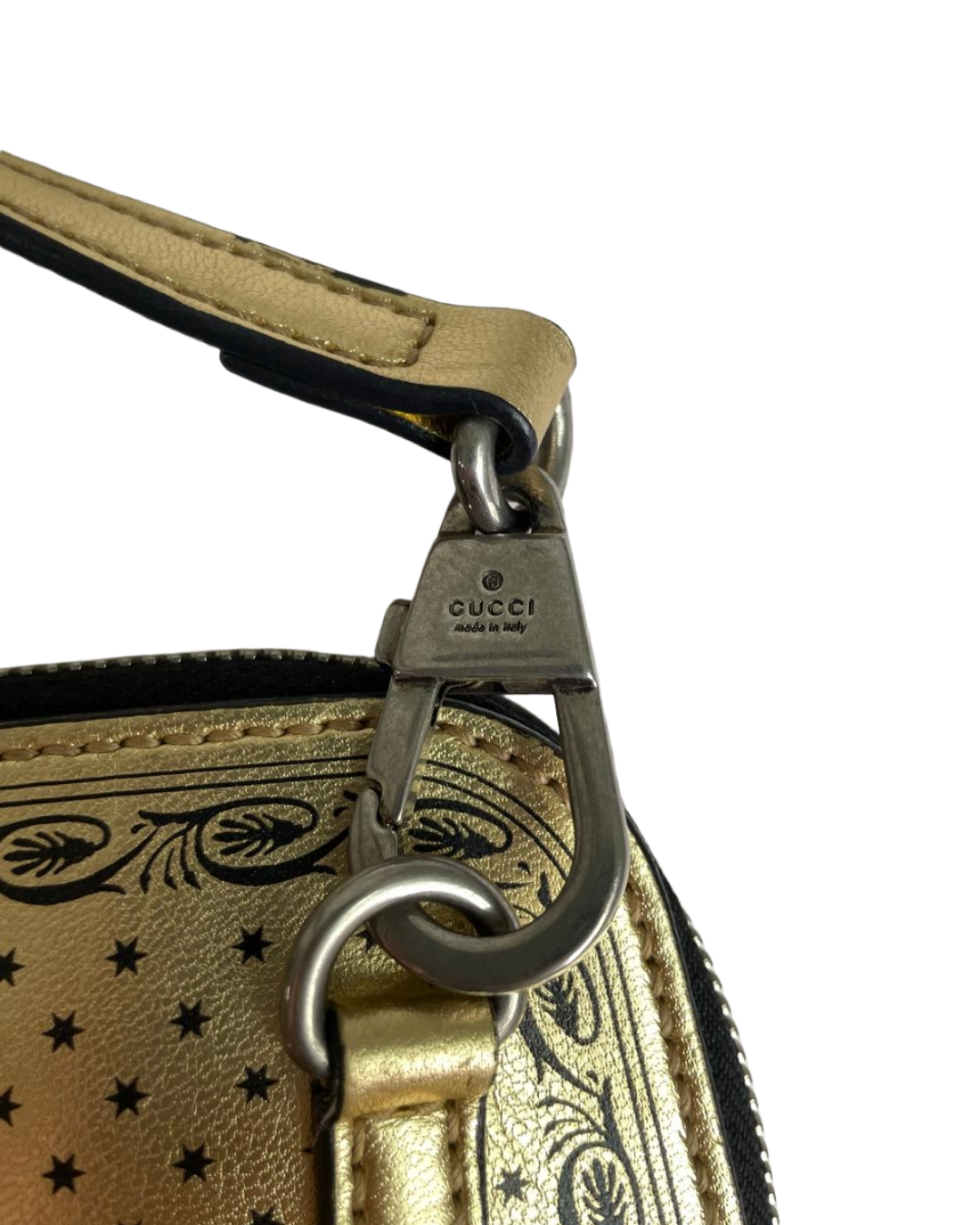 Bolsa Transversal Dourada Gucci