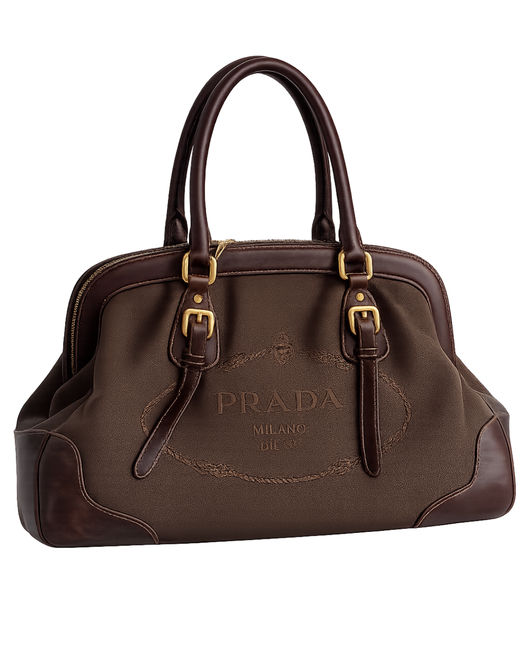 Bolsa Vintage Marrom Prada