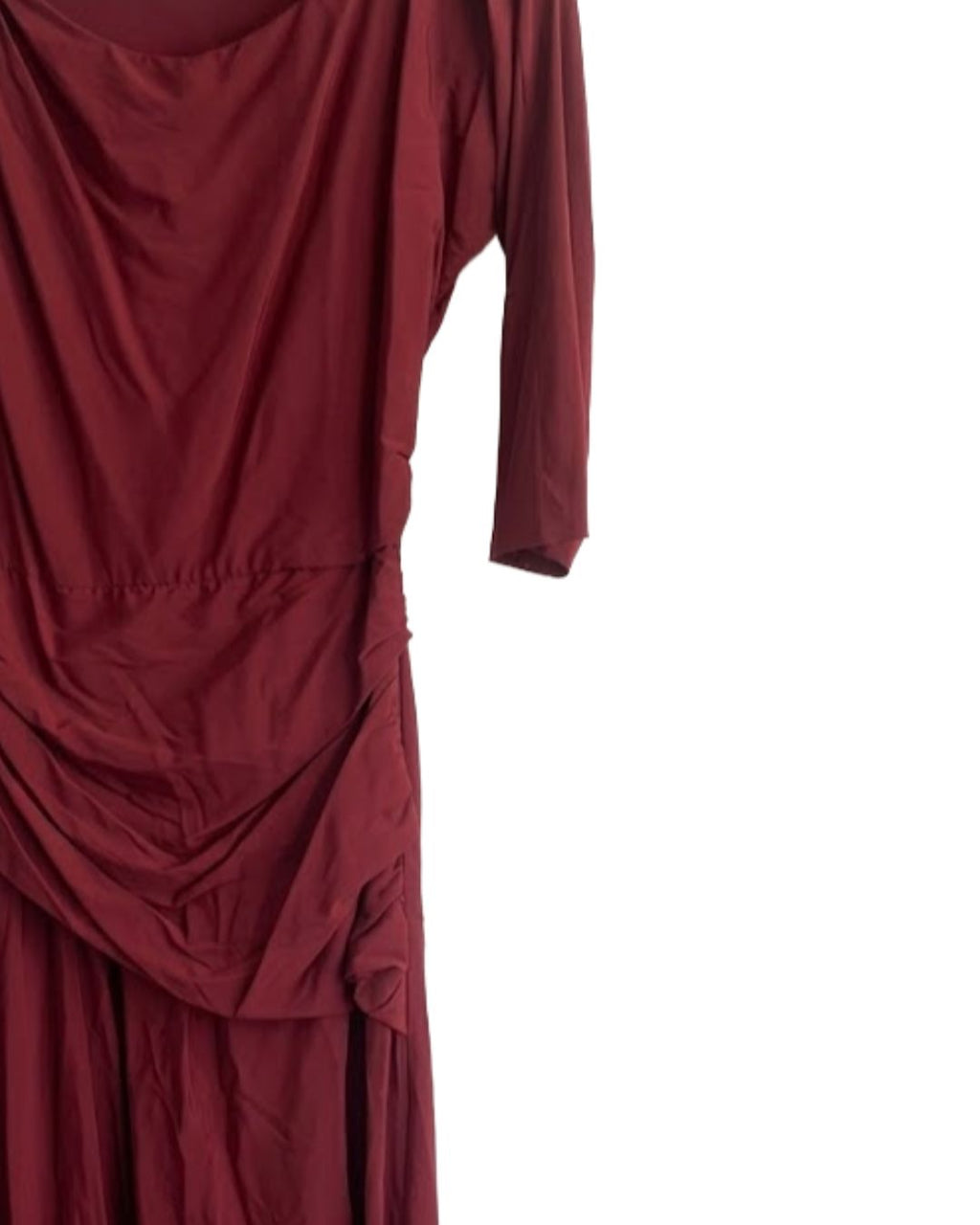 VESTIDO VINHO CRIS BARROS