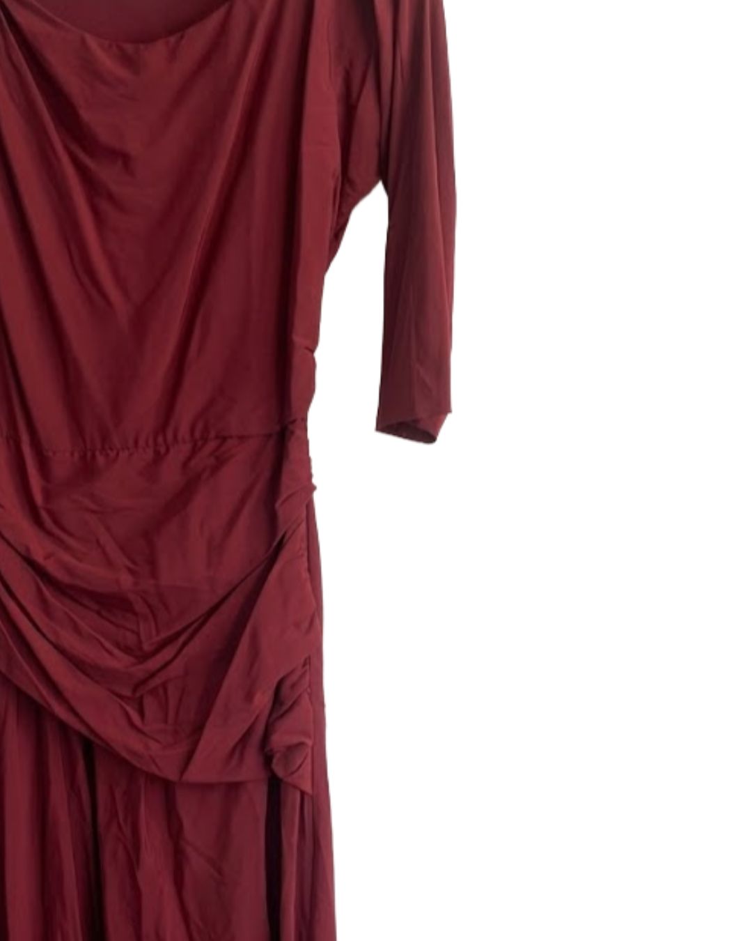 VESTIDO VINHO CRIS BARROS