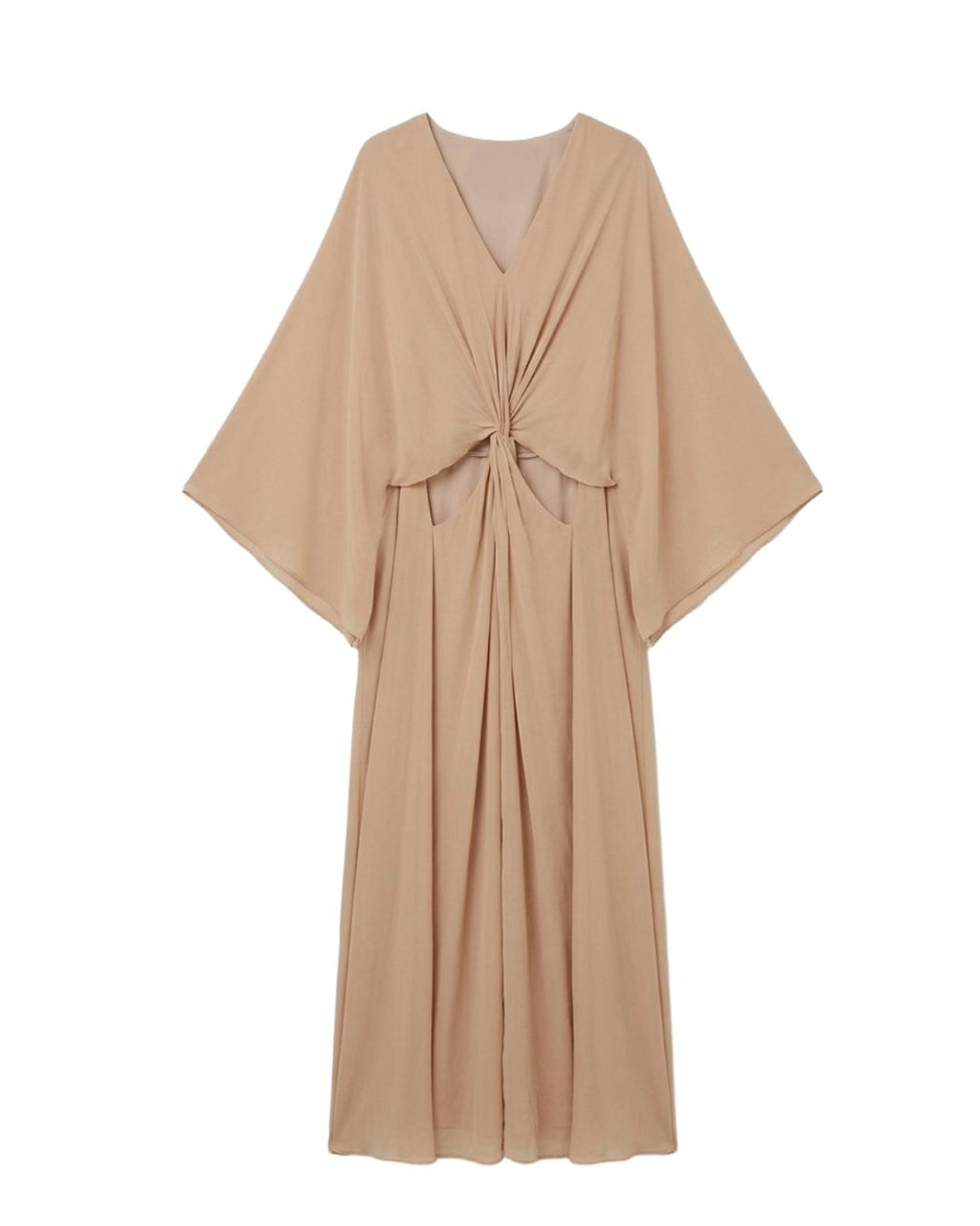 VESTIDO BEGE CRIS BARROS