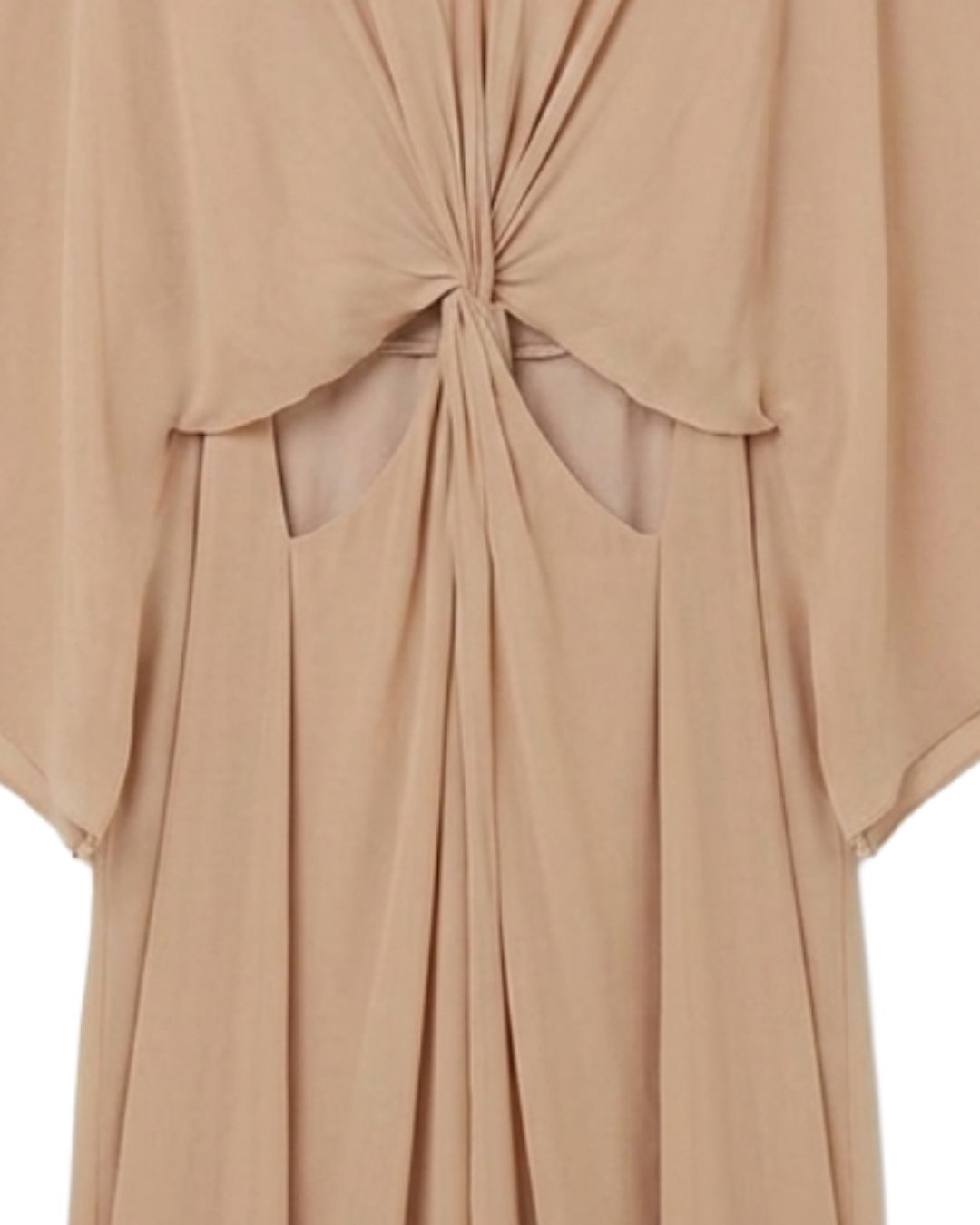 VESTIDO BEGE CRIS BARROS