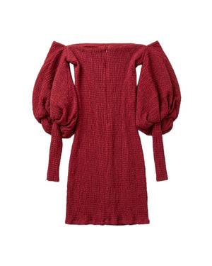VESTIDO VINHO CHAOUICHE