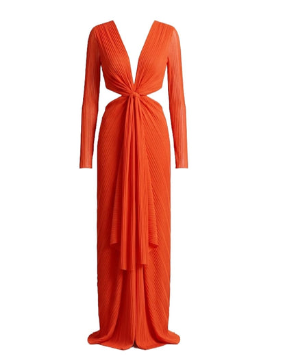 VESTIDO LARANJA CHAOUICHE