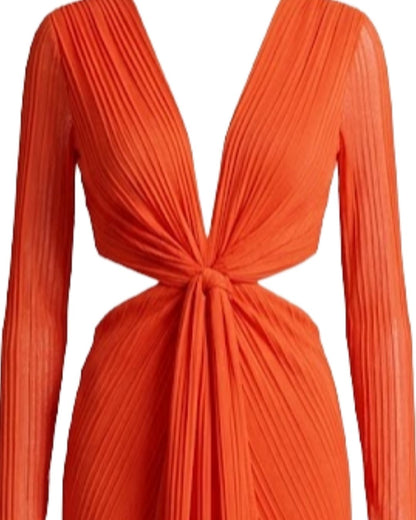 VESTIDO LARANJA CHAOUICHE