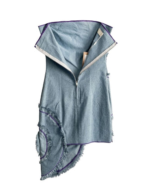 VESTIDO AZUL CHAOUICHE