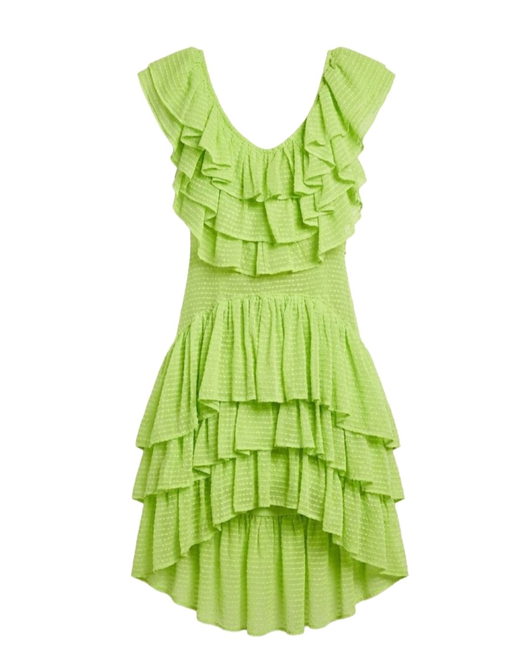 VESTIDO VERDE CHAOUICHE