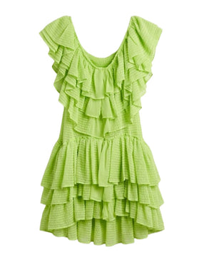 VESTIDO VERDE CHAOUICHE
