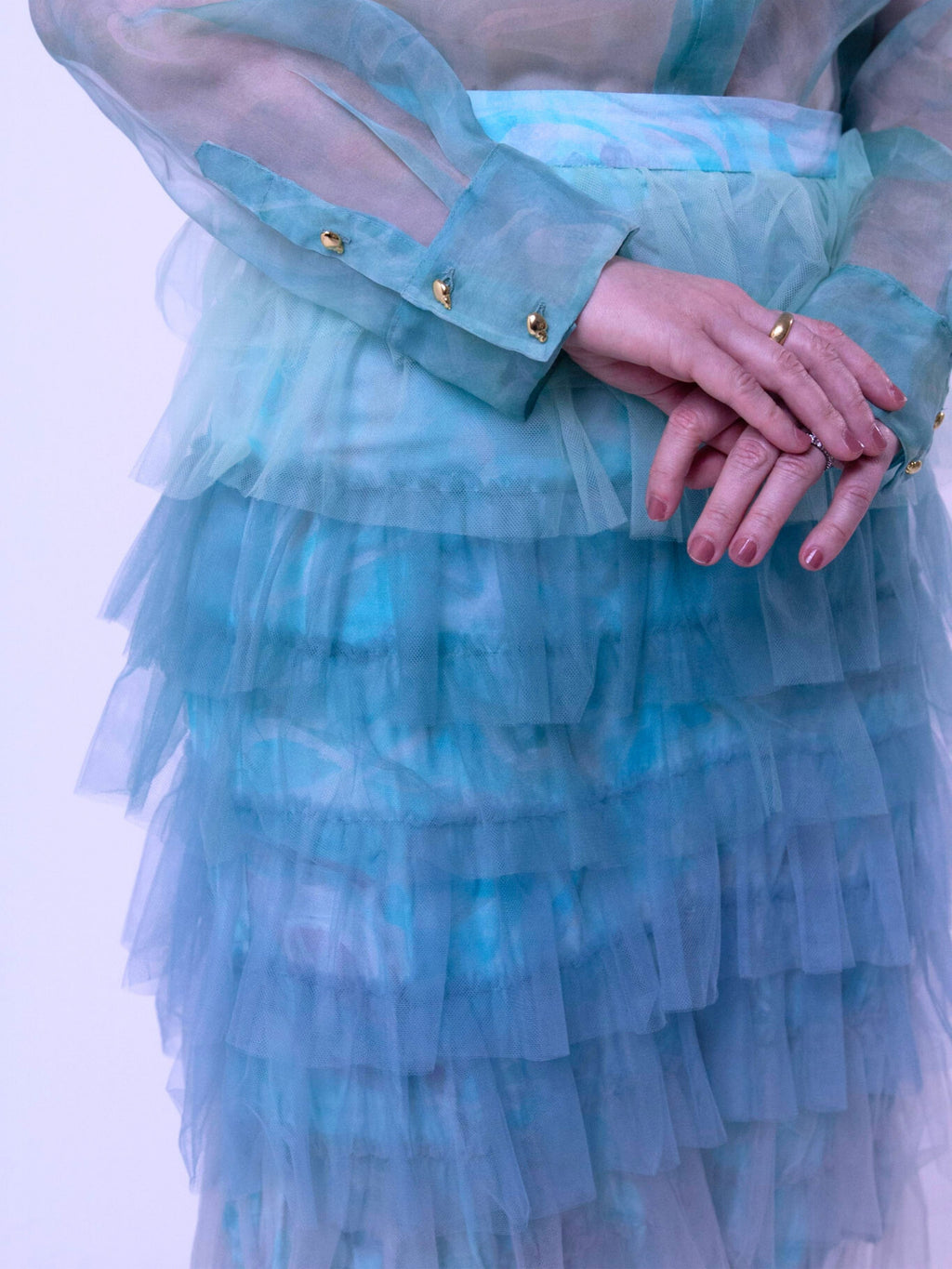 Saia de Babados Verde Isolda