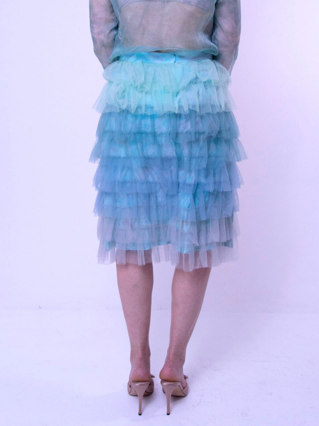 Saia de Babados Verde Isolda