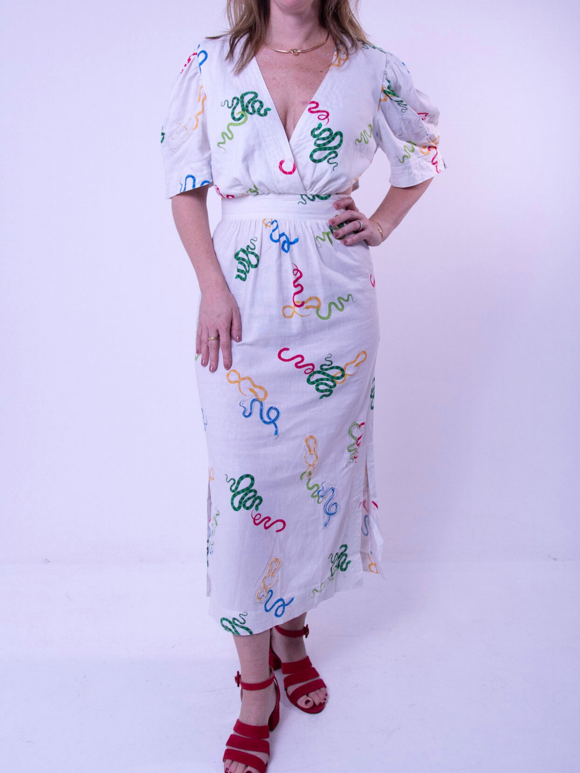 Vestido com Aplicações Isolda