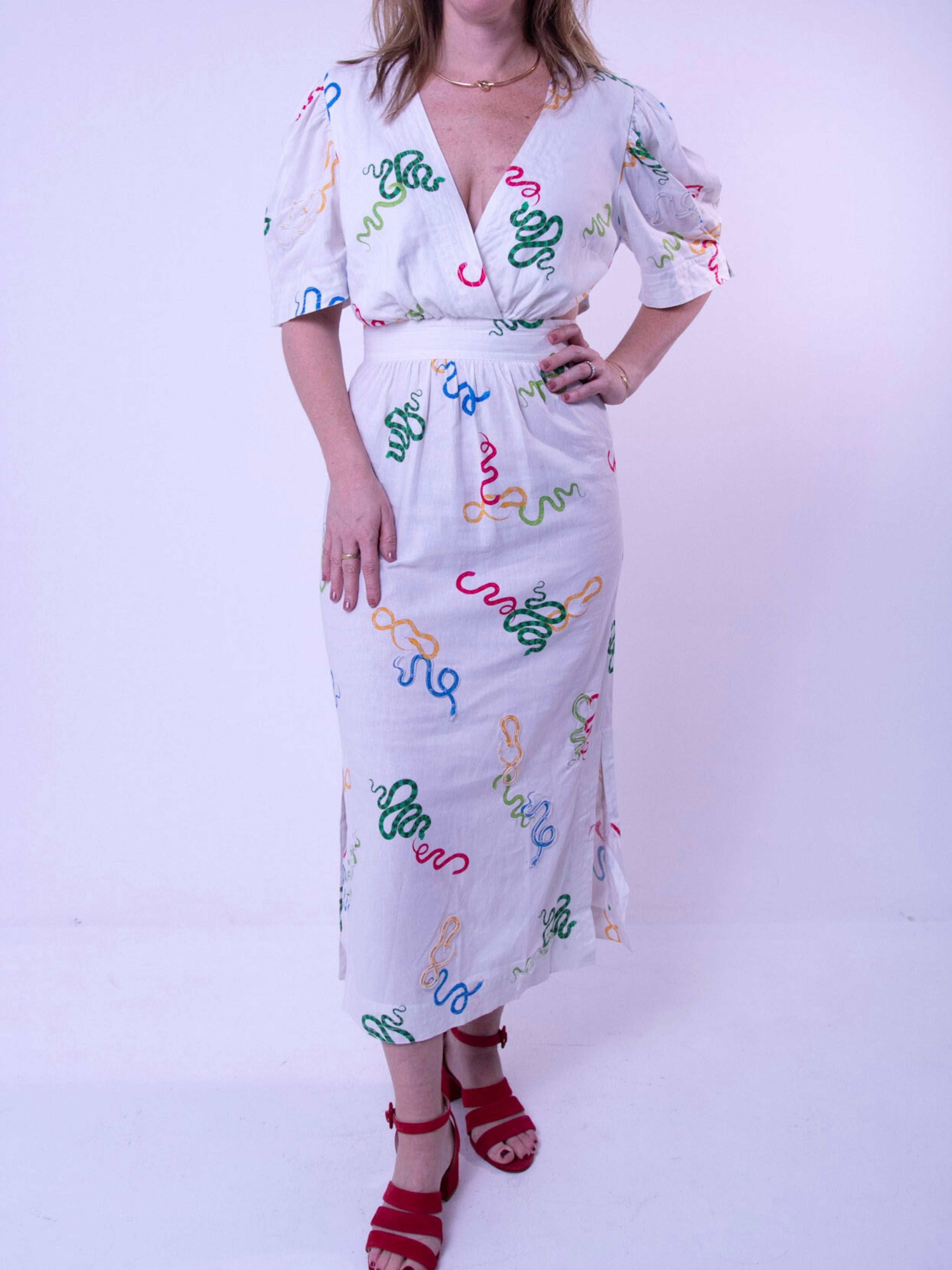 Vestido com Aplicações Isolda
