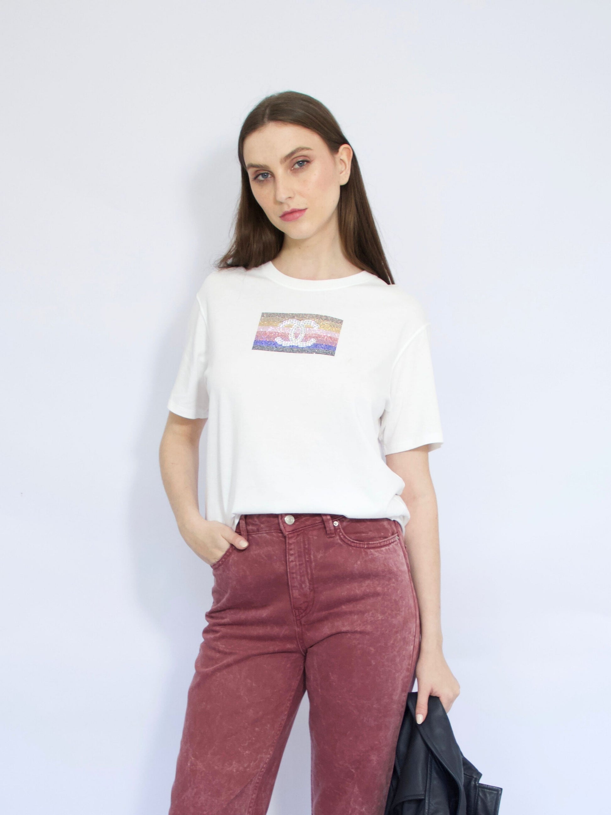 Camiseta Pedraria Chanel