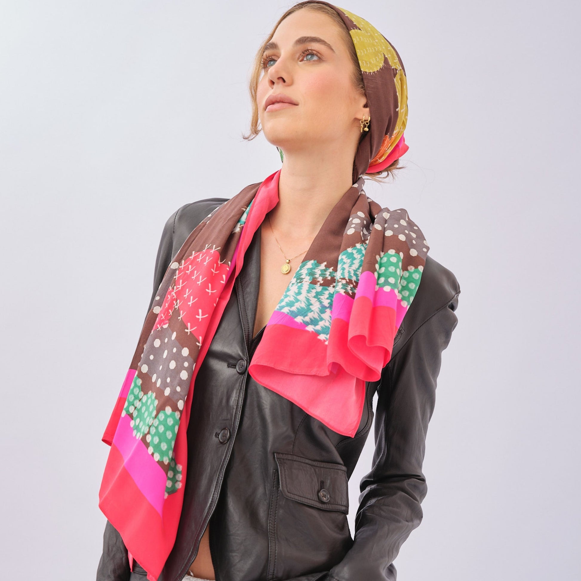 Lenço Multicolor Cactos