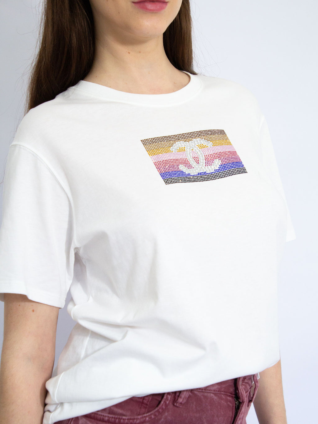Camiseta Pedraria Chanel