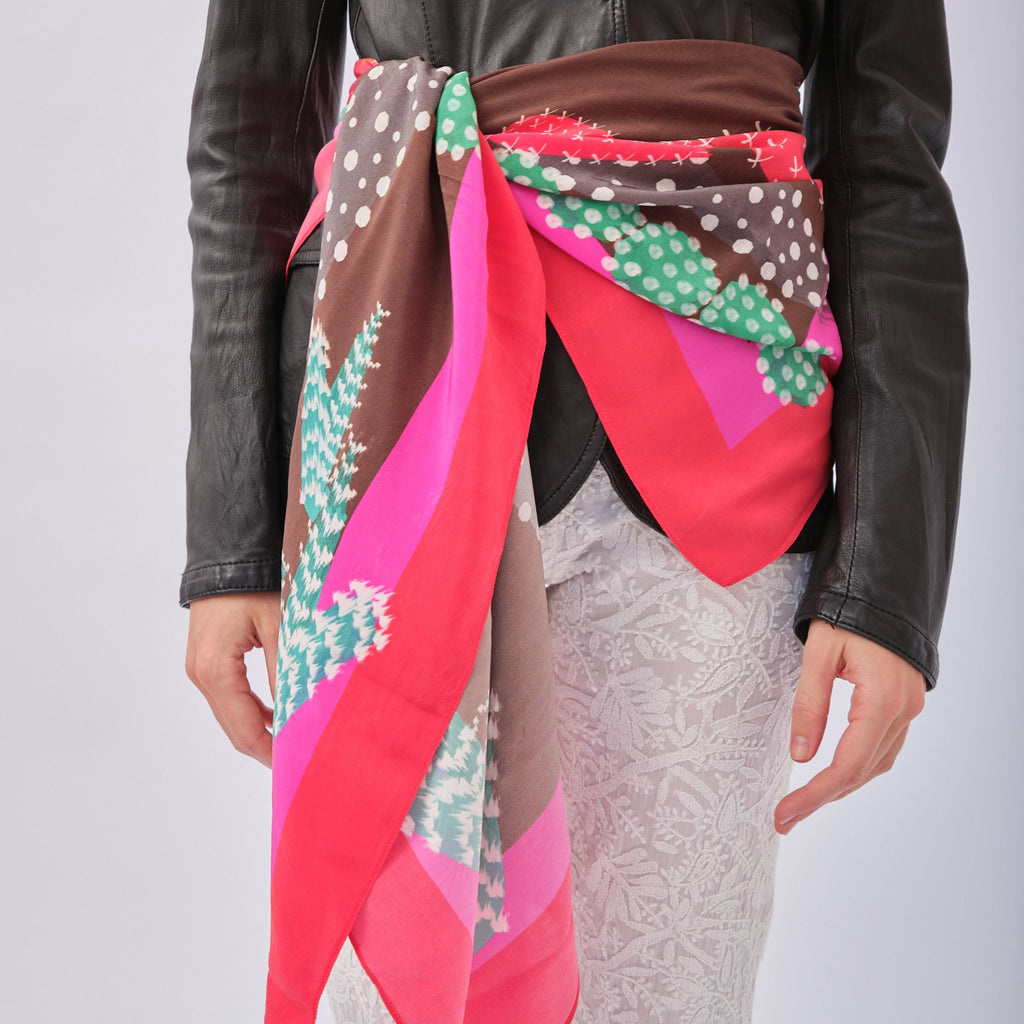 Lenço Multicolor Cactos