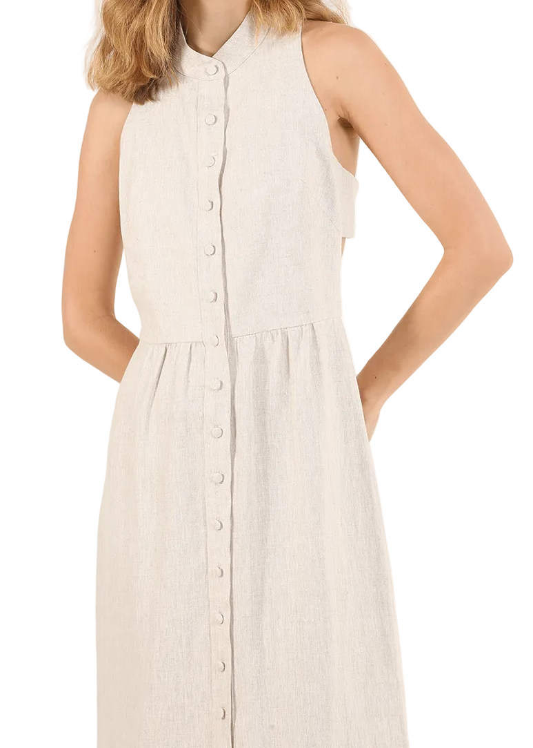 Vestido Bege Framed