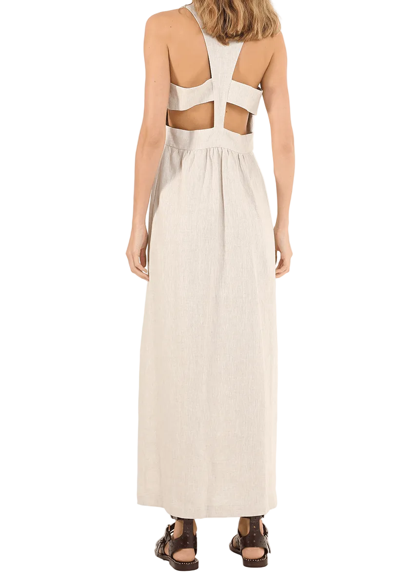 Vestido Bege Framed