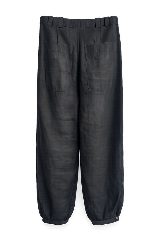 Calça Linho Preta Bisa