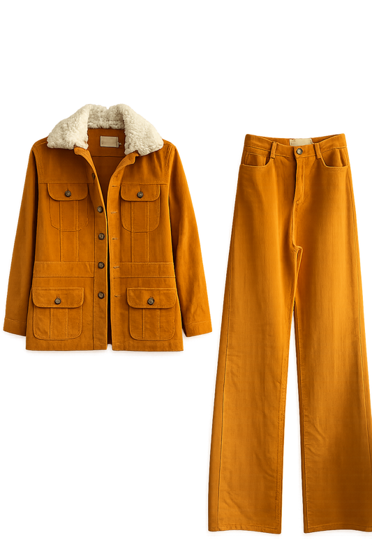 Conjunto Rayne Mostarda Cris Barros